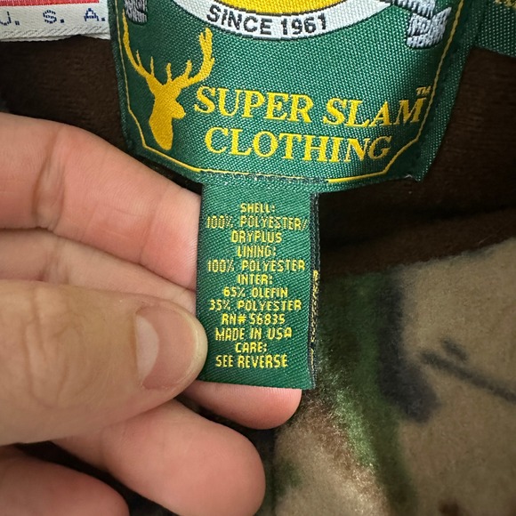 Cabelas Super Slam Hunting Jacket XL Realtree Camo Thinsulate DryPlus Made in US - Picture 7 of 13